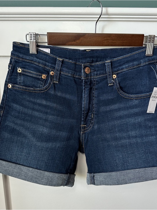 GAP Pants - GAP Dark Indigo Rolled-Hem Denim Shorts